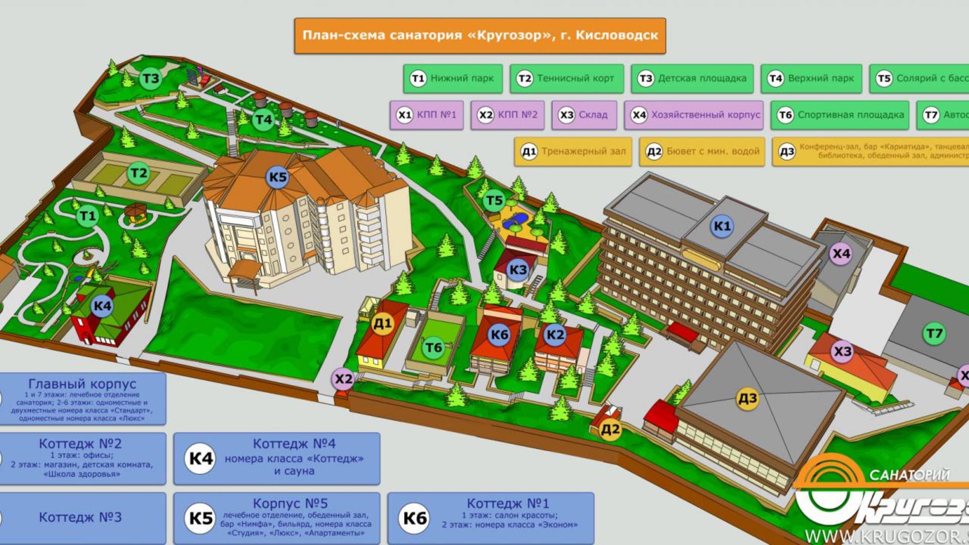 Санаторий кругозор Кисловодск план схема